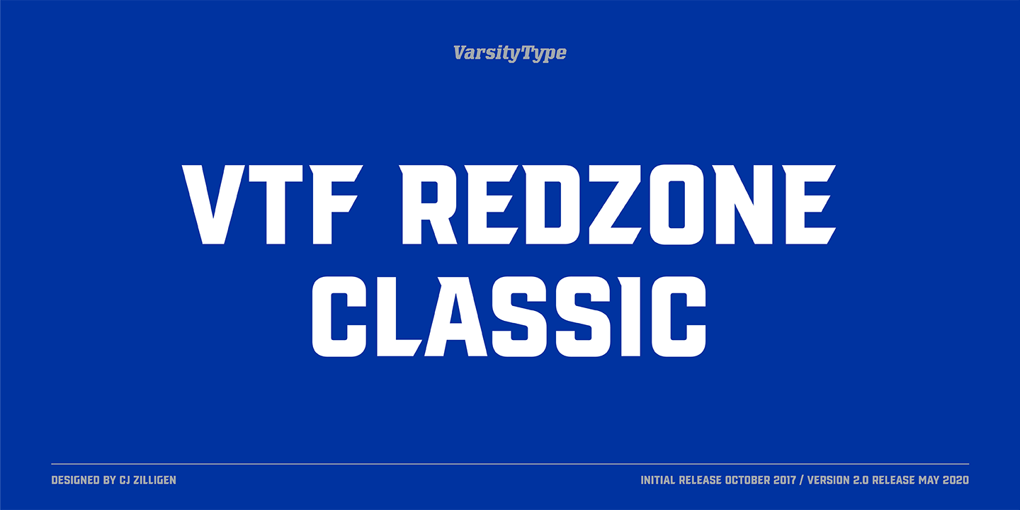 Шрифт VTF Redzone Classic